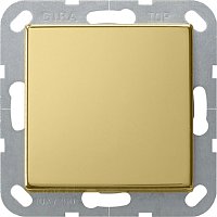 Выключатель кнопочный без рамки Gira ClassiX 1-кл. латунь